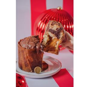 Chocottone-  Caramelo salgado e chocolate  meio amargo