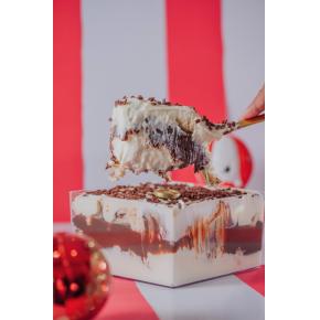 Sobremesa: Chocottone com mousse de ninho e brigadeiro