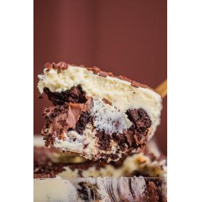 Sobremesa: Brownie com ninho e brigadeiro