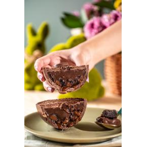 Ovo de Colher: Brownie com caramelo salgado