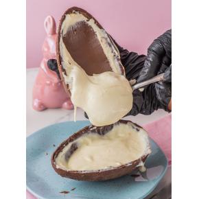 Ovo Extra Recheado: Mousse de ninho com Brigadeiro